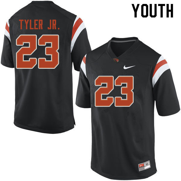 Youth #23 Calvin Tyler Jr. Oregon State Beavers College Football Jerseys Sale-Black - Click Image to Close
